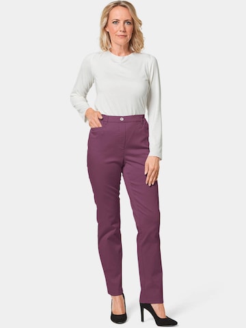 Goldner Regular Trousers in Purple
