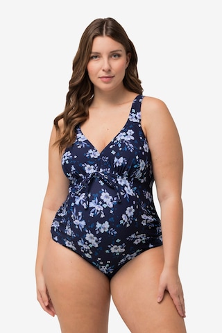 Ulla Popken Swimsuit in Blue: front