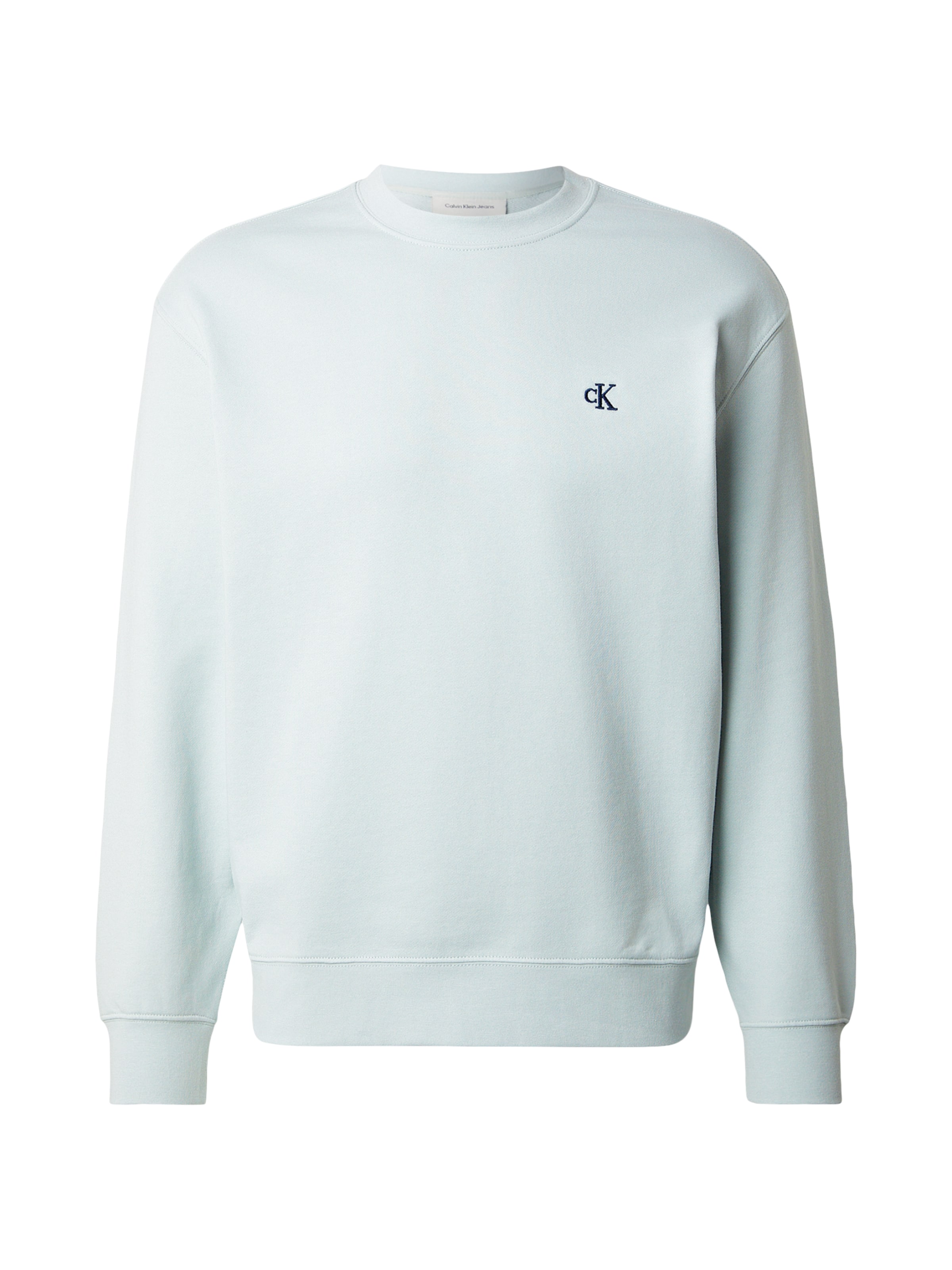 Sweat-shirt Calvin Klein Jeans en vert : devant