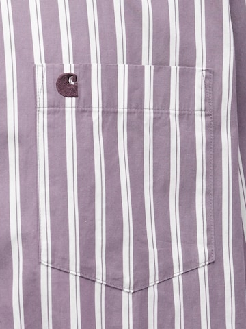 Carhartt WIP Comfort fit Koszula 'Malden' w kolorze fioletowy