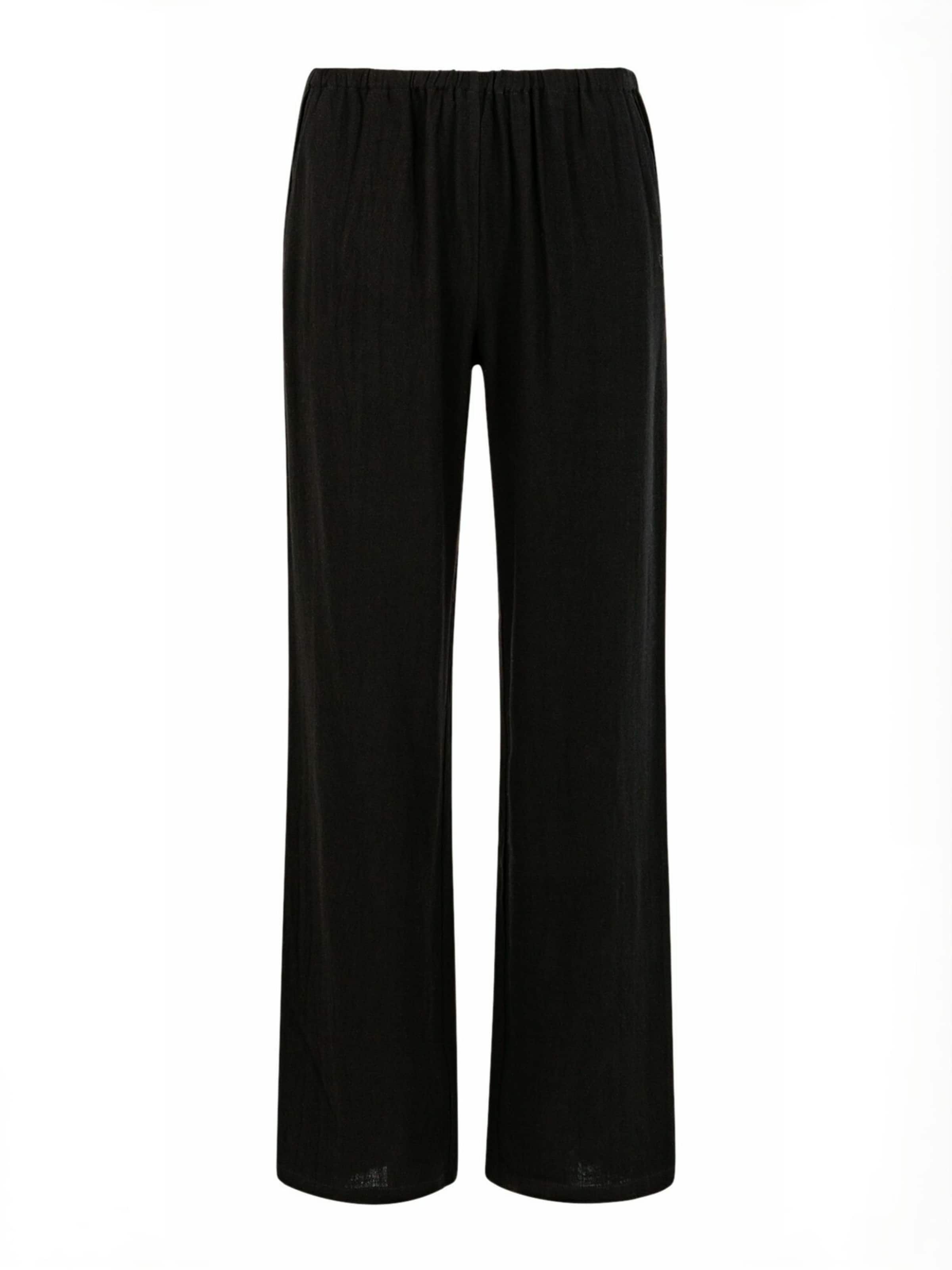 Regular Pantalon ' EMINA pants in linen - Sille ' Coster Copenhagen en noir : devant
