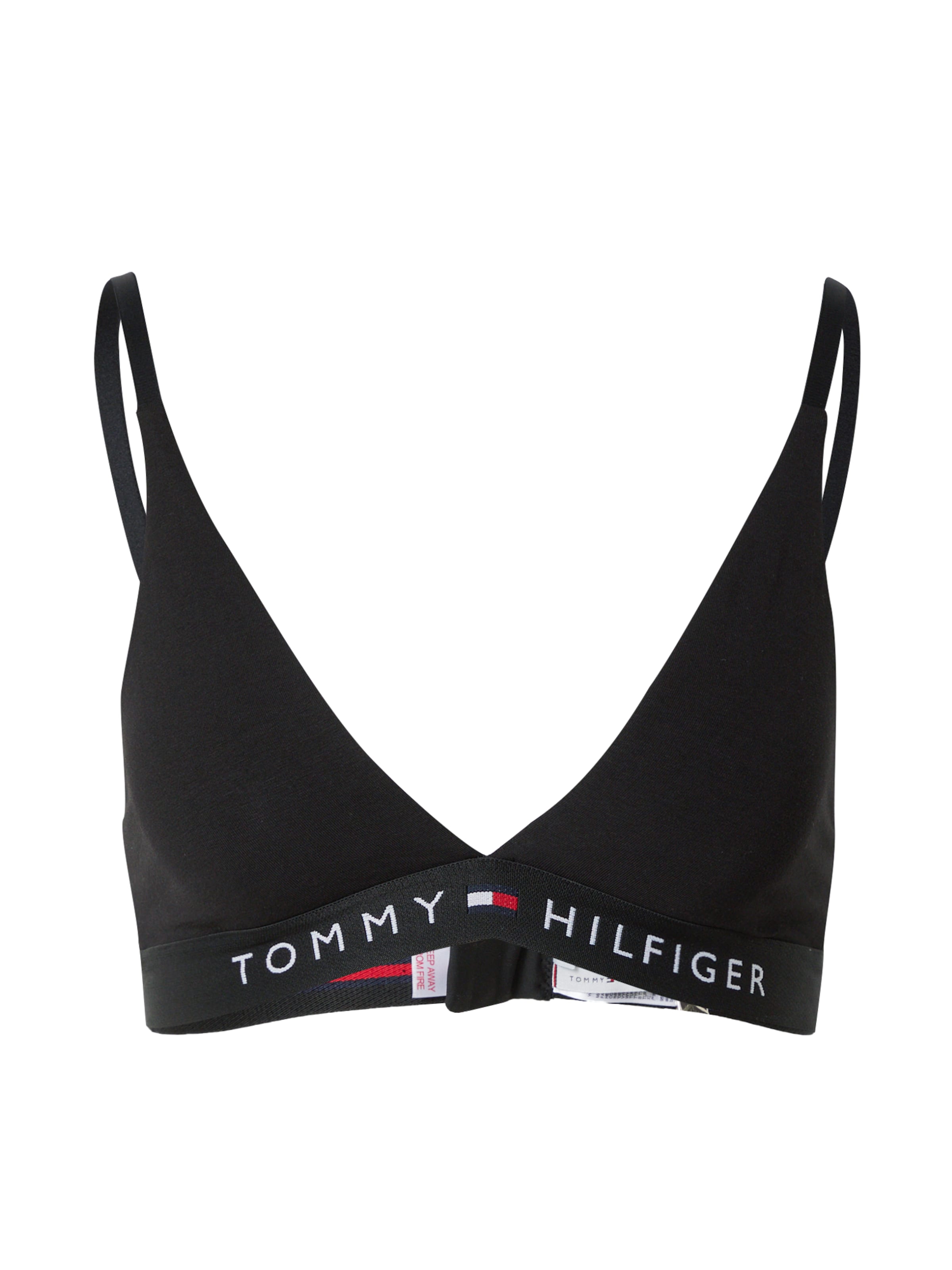 Tommy Hilfiger Underwear Trojúhelníková Podprsenka – černá: přední strana