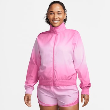 NIKE Athletic Jacket in Pink: front