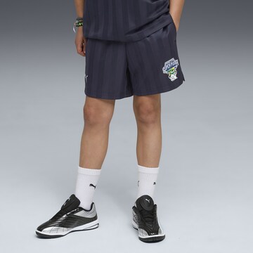 Regular Pantalon de sport PUMA en bleu : devant