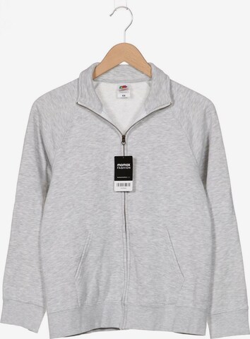 FRUIT OF THE LOOM Sweatshirt & Zip-Up Hoodie in M in Grey: front