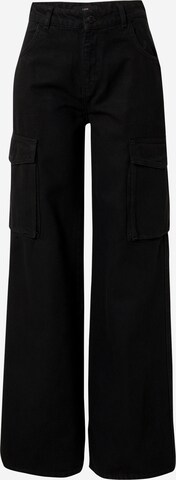 Wide Leg Jeans cargo 'Karlie' LTB en noir : devant