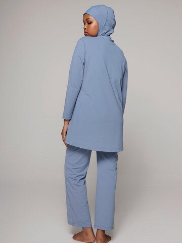 SIYA Swimwear High neck Badpak 'South – Covered - Burkini/Modest' in Blauw