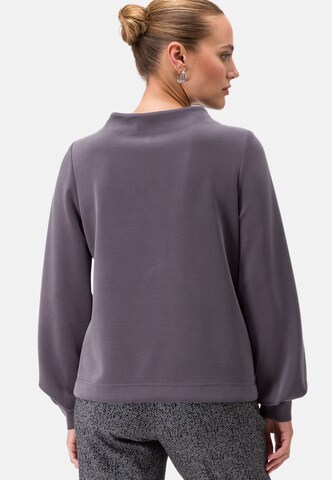 zero Sweatshirt mit Kragen in Grau