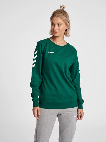 Hummel Αθλητική μπλούζα φούτερ σε πράσινο: μπροστά
