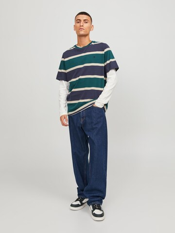 JACK & JONES Loosefit Farmer 'Eddie' - kék