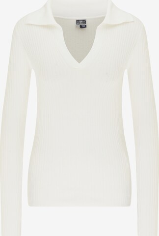 DreiMaster Maritim Sweater in White: front