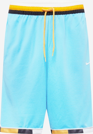 NIKE Sportshorts in aqua / gelb / schwarz / weiß, Produktansicht