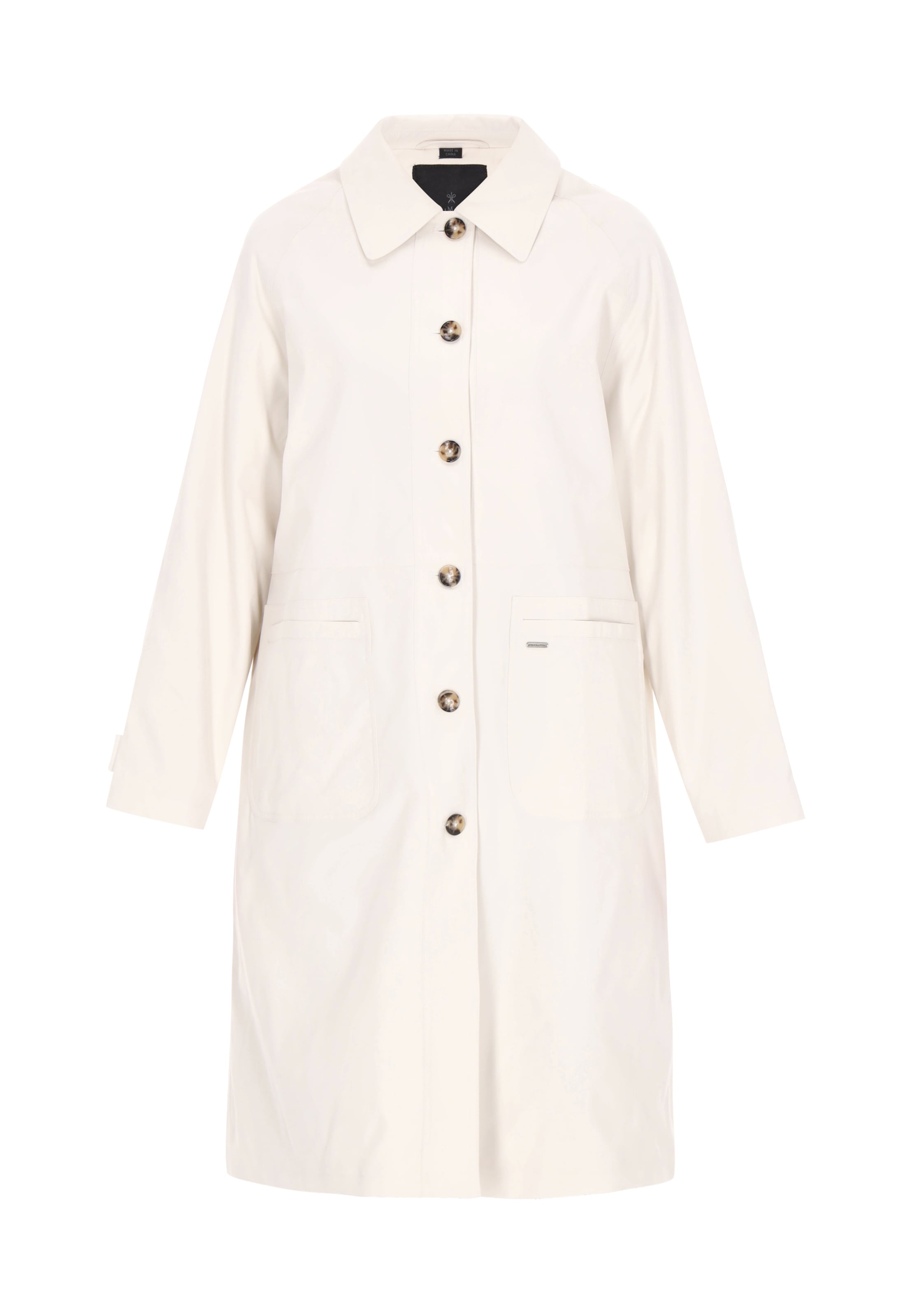 DreiMaster Klassik - Sobretudo meia-estação 'Classic' em branco: frente