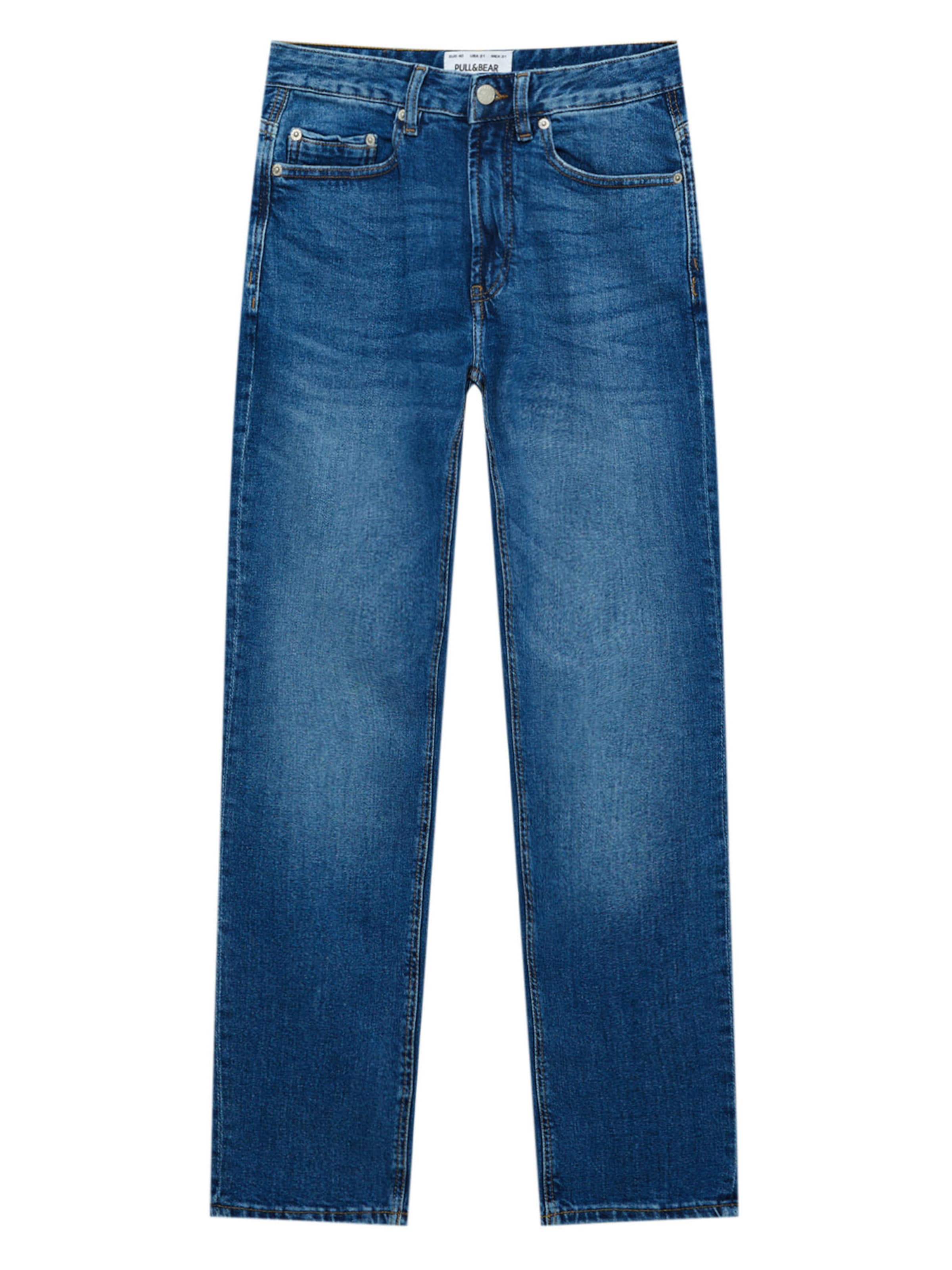 Pull&Bear Regular Jeans in Blau: Vorderseite