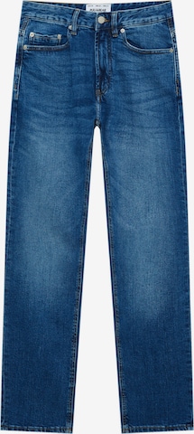 Pull&Bear Regular Jeans in Blauw: voorkant