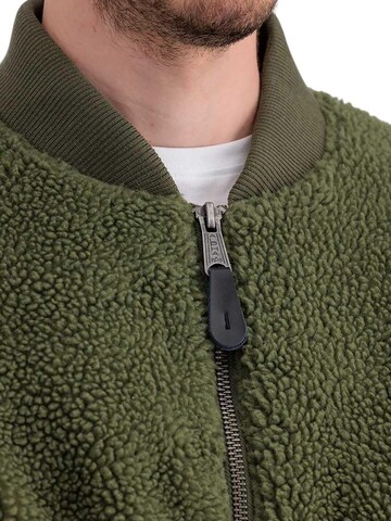 ALPHA INDUSTRIES Between-Season Jacket 'MA-1 Teddy' in Green