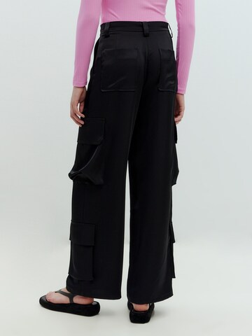 EDITED Normalny krój Spodnie 'Neveah' w kolorze czarny
