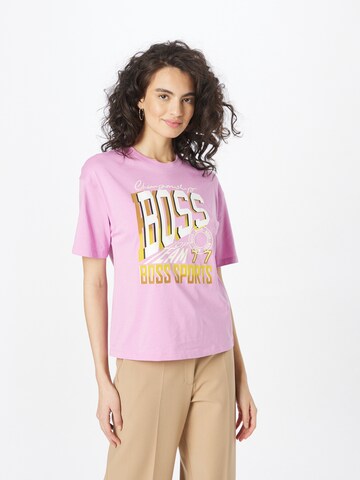 BOSS Orange T-shirt 'Evarsy' i rosa: framsida