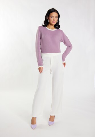 faina - Pullover em roxo