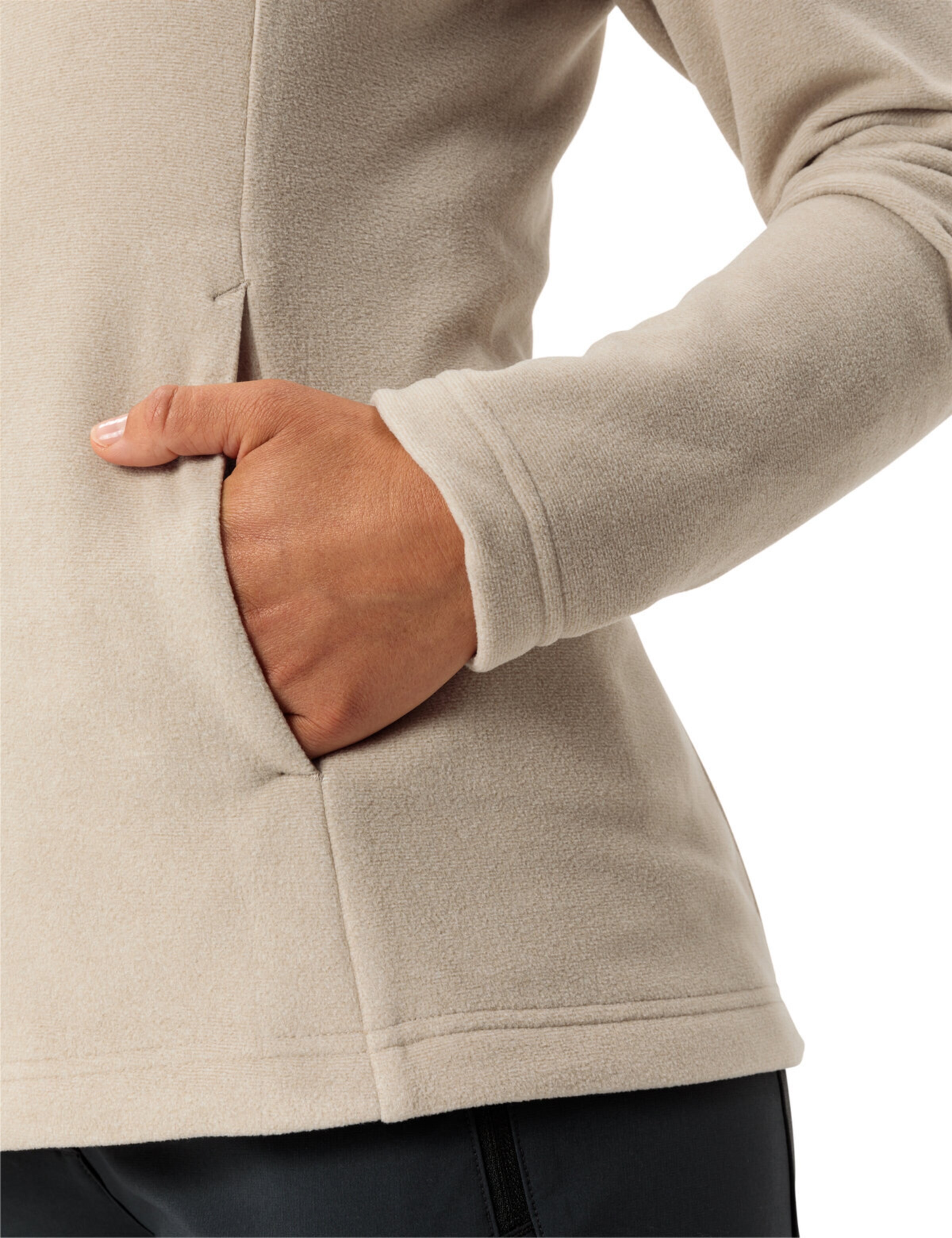 VAUDE Athletic fleece jacket in Beige