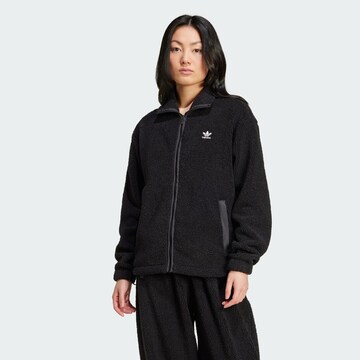 Veste en polaire ADIDAS ORIGINALS en noir : devant
