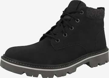 s.Oliver Lace-Up Boots in Black: front