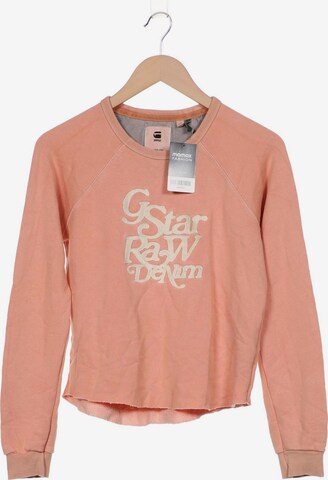 G-Star RAW Sweatshirt & Zip-Up Hoodie in S in Pink: front