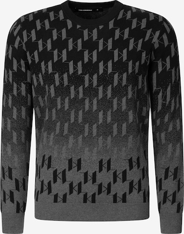 juoda Karl Lagerfeld Megztinis: priekis
