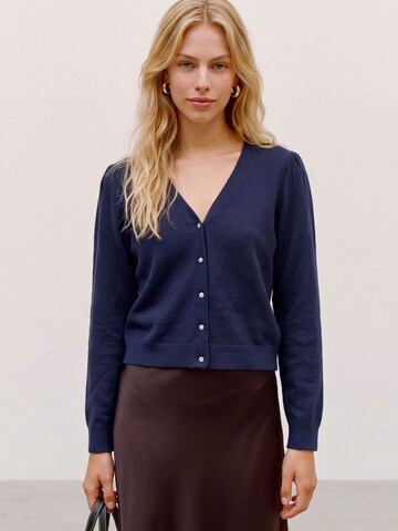 VERO MODA Gebreid vest 'VMDOFFY' in Blauw