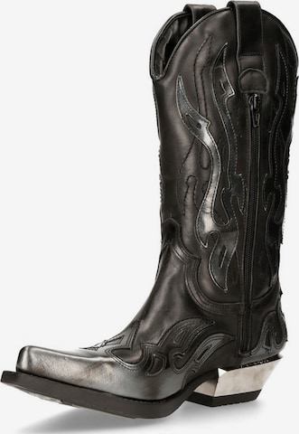 Stivale da cowboy '7921-S3' di New Rock in nero: frontale