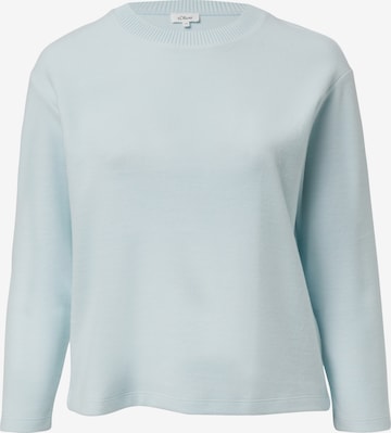 s.Oliver Sweatshirt in Blauw: voorkant