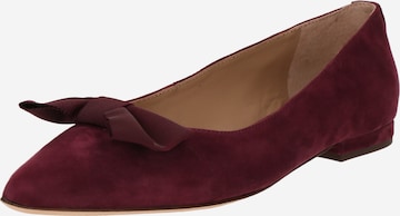 Lauren Ralph Lauren Балетки 'LONDYN BOW' в Красный: спереди