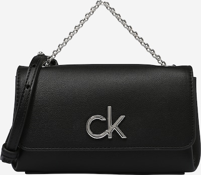 Calvin Klein Axelremsväska i svart / silver, Produktvy