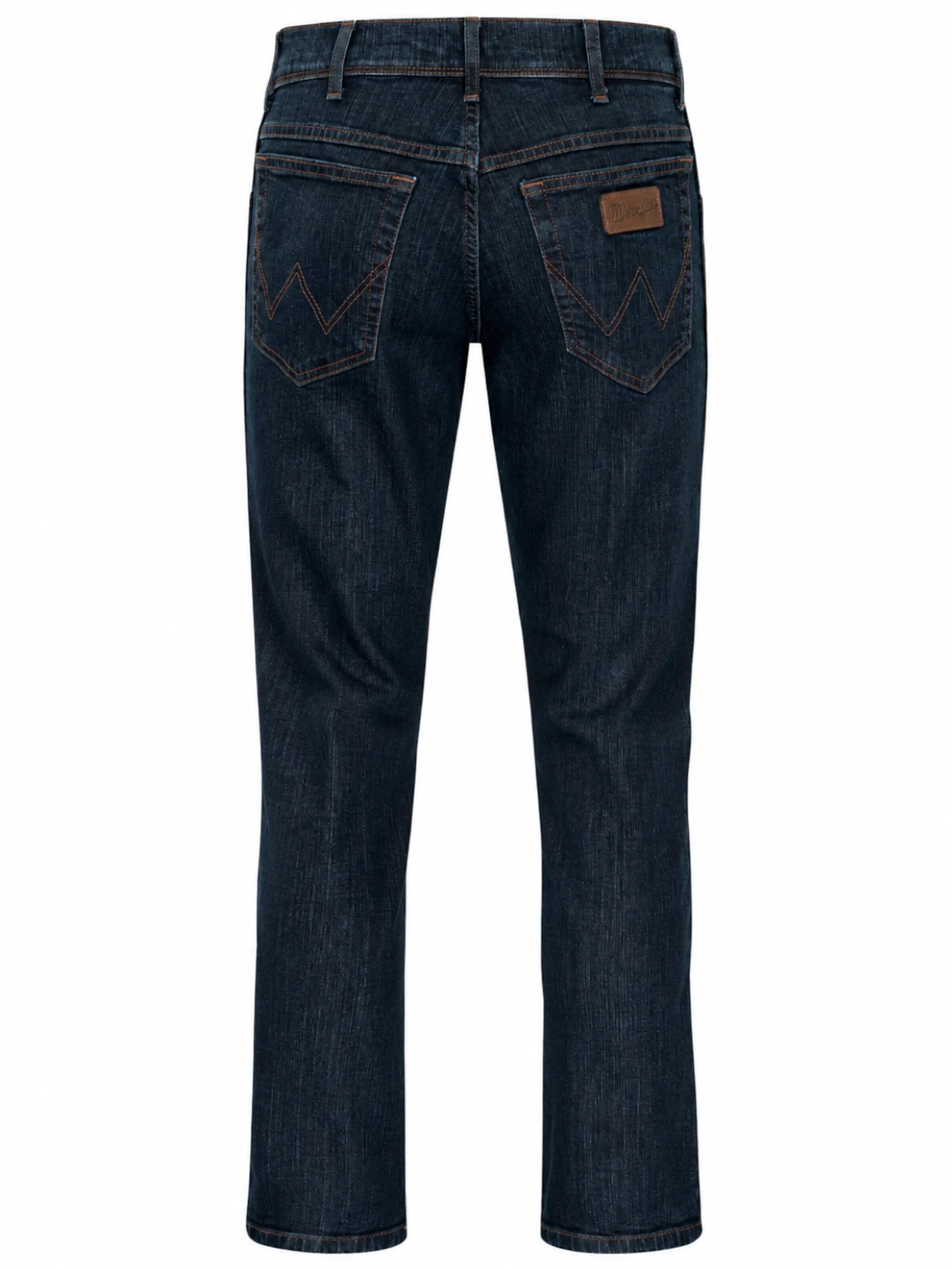 Regular Jean 'Wrangler Texas Herren-Stretchjeans Regular Fit Authentic Straight W12175001 Blue Black' WRANGLER en bleu
