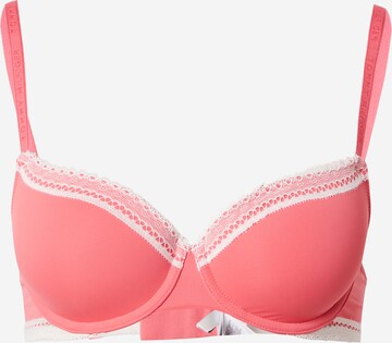 TOMMY HILFIGER Push-up Bra 'DEMI' in Red: front