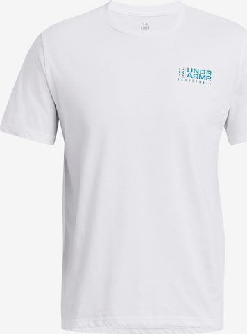 UNDER ARMOUR Funktionsshirt in Weiß: Vorderseite
