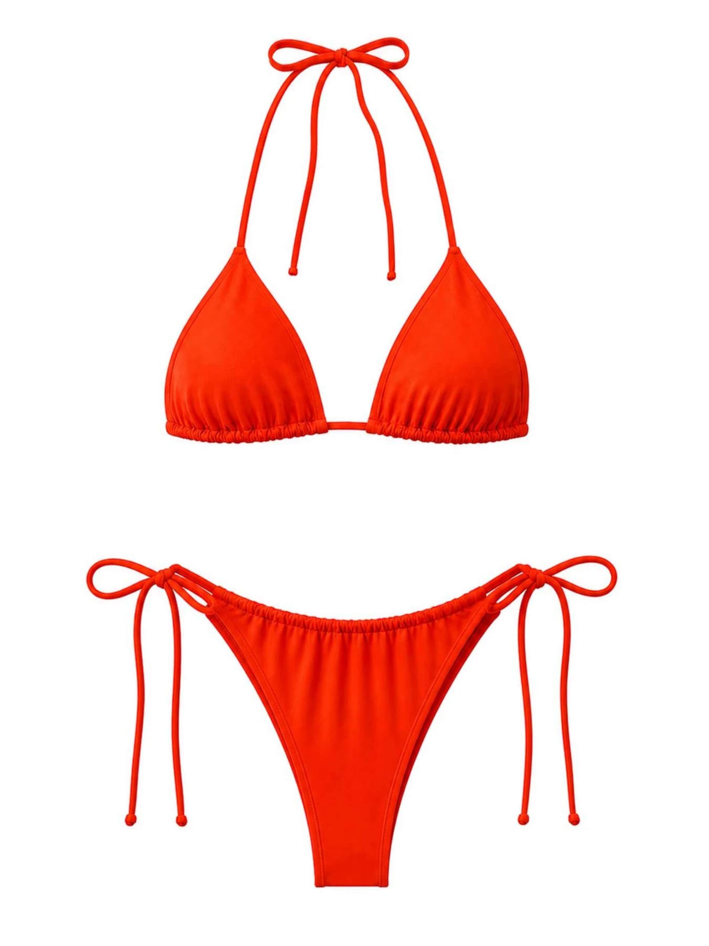 Kalaia Classic Bikini in Orange: front