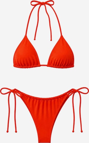 Kalaia Classic Bikini in Orange: front