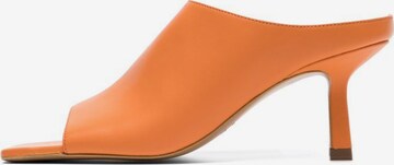 Bianco Mules 'BELLA' in Orange: front