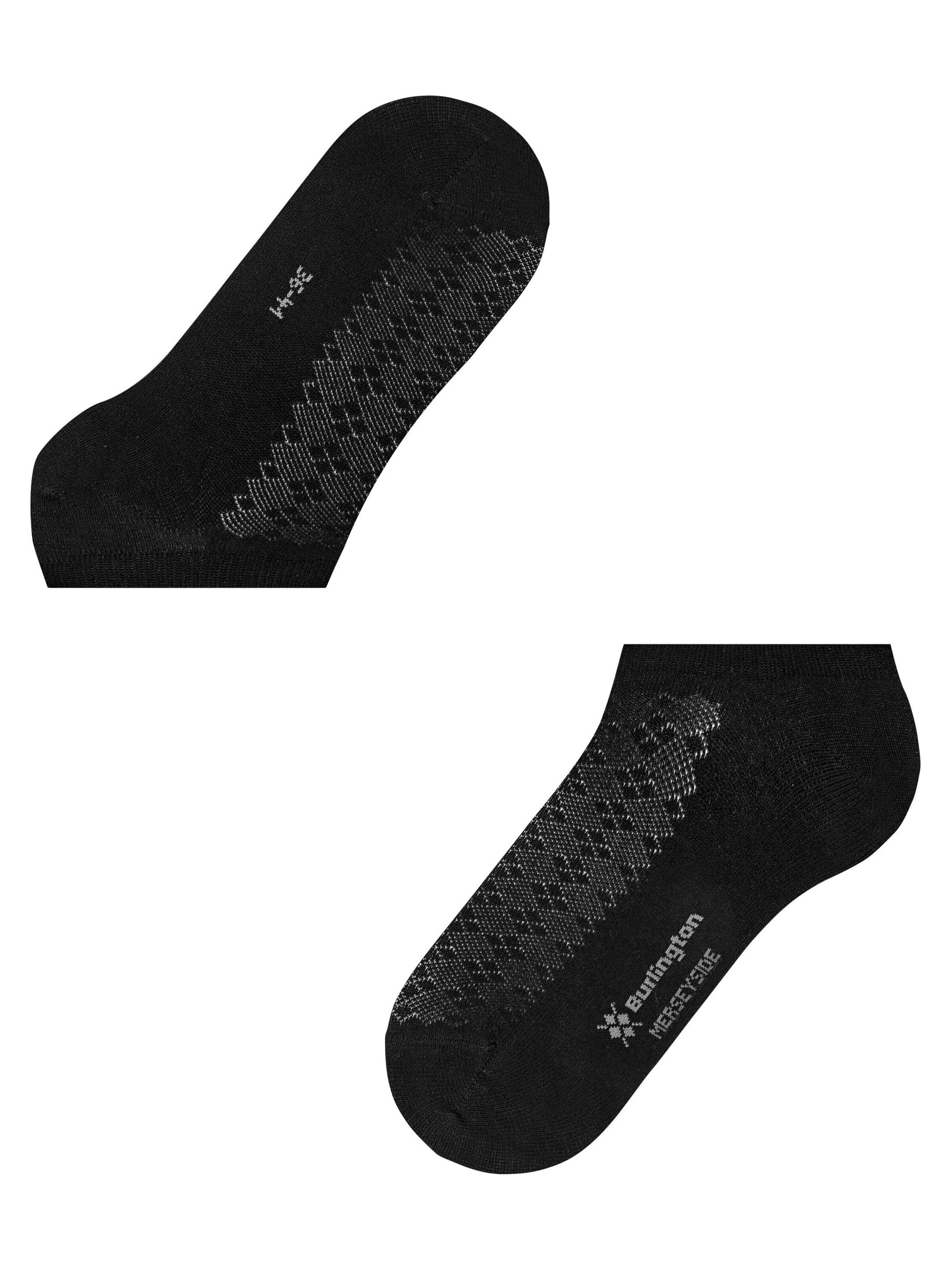 BURLINGTON Ankle Socks 'Merseyside' in Black