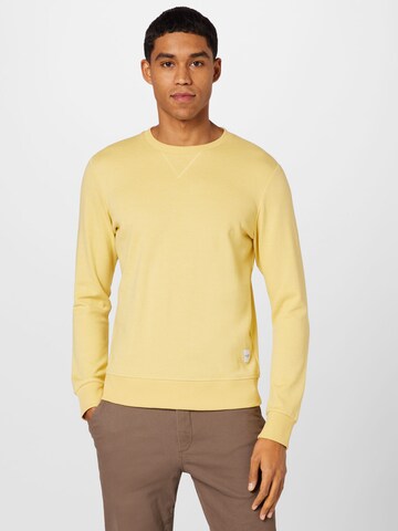 Sweat-shirt JACK & JONES en jaune : devant