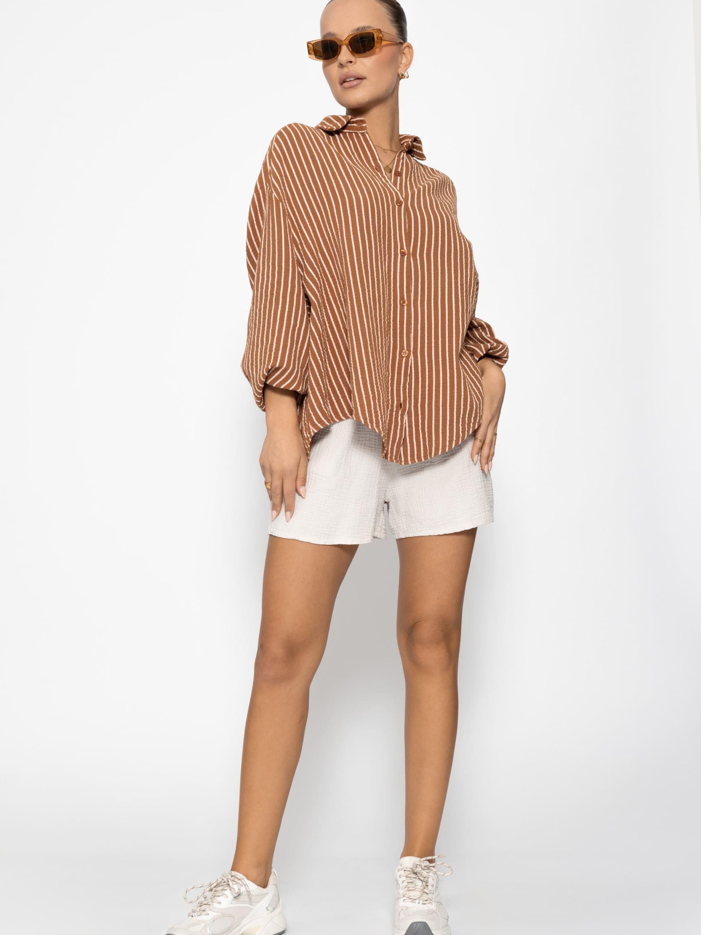 SASSYCLASSY Bluse‌‌‌‌‌‌‌‌‌‌ in Braun
