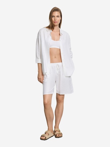 Hanro Pyjamabroek ' White Essentials ' in Wit