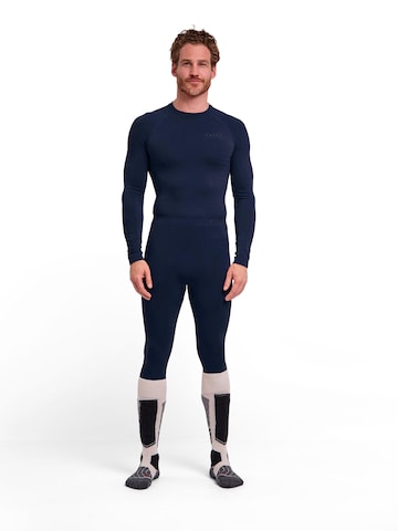 FALKE Skinny Workout Pants in Blue