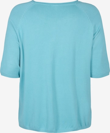 Zizzi Shirt 'CACARRIE' in Blau