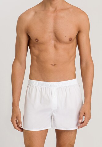 Hanro Boxer shorts 'Fancy Woven' in White: front