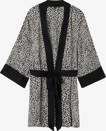 INTIMISSIMI Dressing Gown 'YOUR WILD SIDE' in Black: front