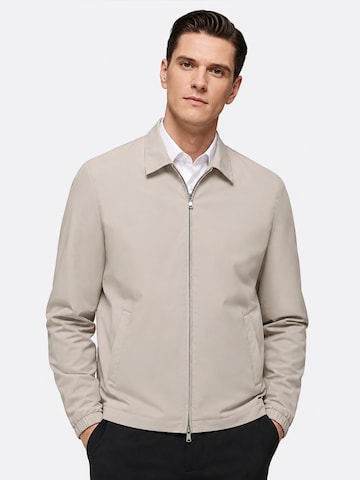 ALLTHEMEN Between-Season Jacket 'Blattwind' in Beige: front