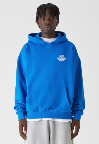 Sweat-shirt Lost Youth en bleu : devant