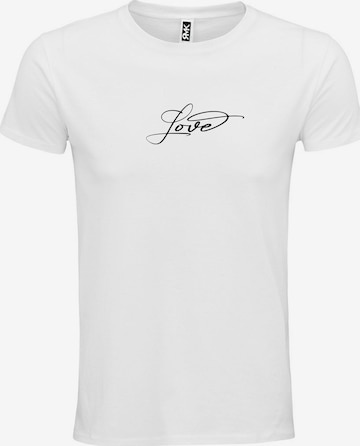 RMK Shirt 'Love Liebe' in White: front